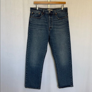 Levi's Women's Premium Wedgie Straight Denim Jeans Size 31 (12) Medium Wash EUC